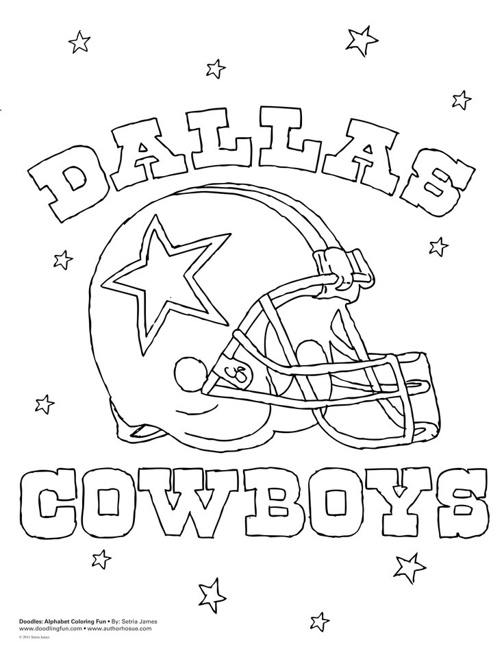 Kids Coloring Pages Cowboys
 Dallas Cowboys Coloring Pages For Kids AZ Coloring Pages