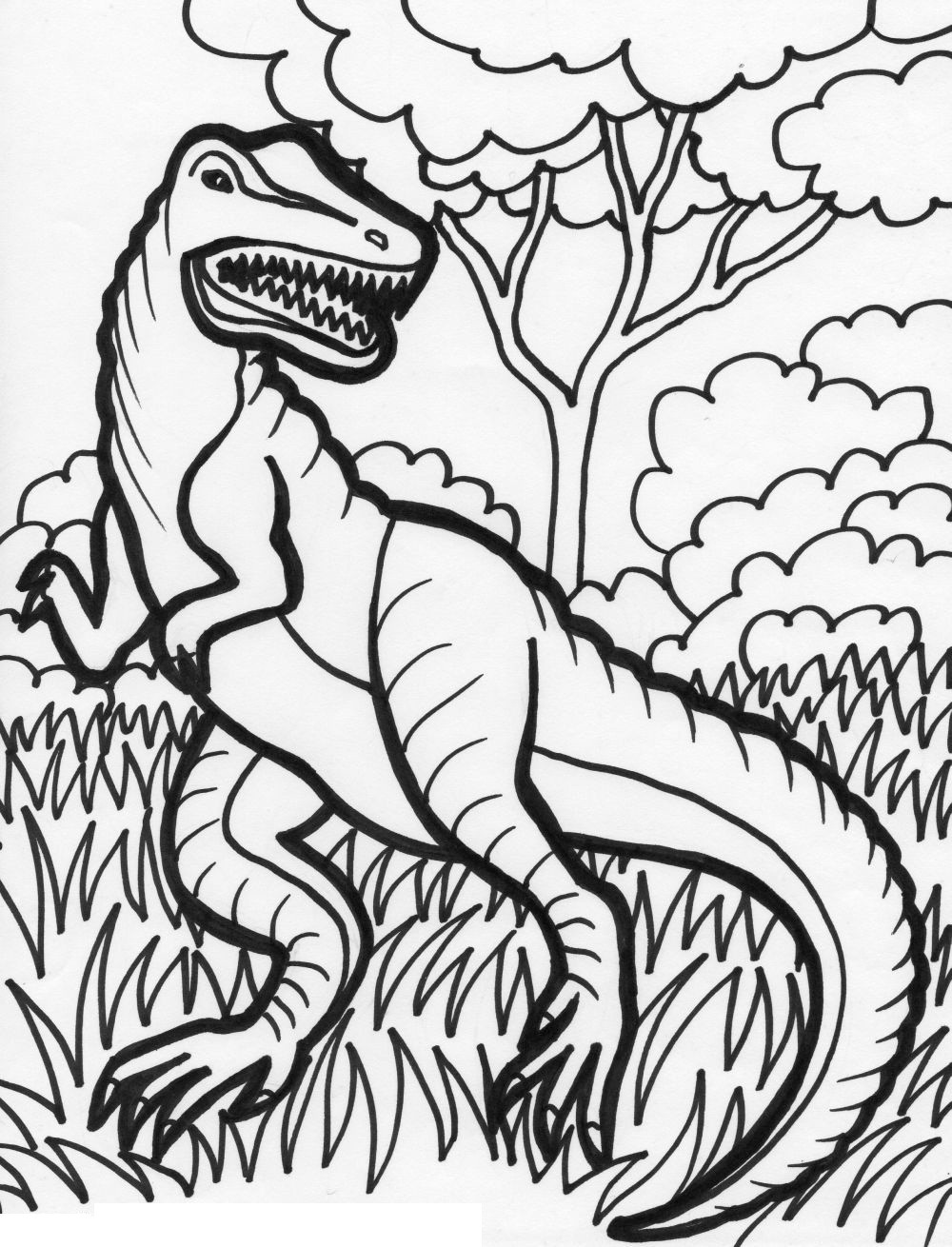 Kids Coloring Pages Dinosaur
 Free Printable Dinosaur Coloring Pages For Kids