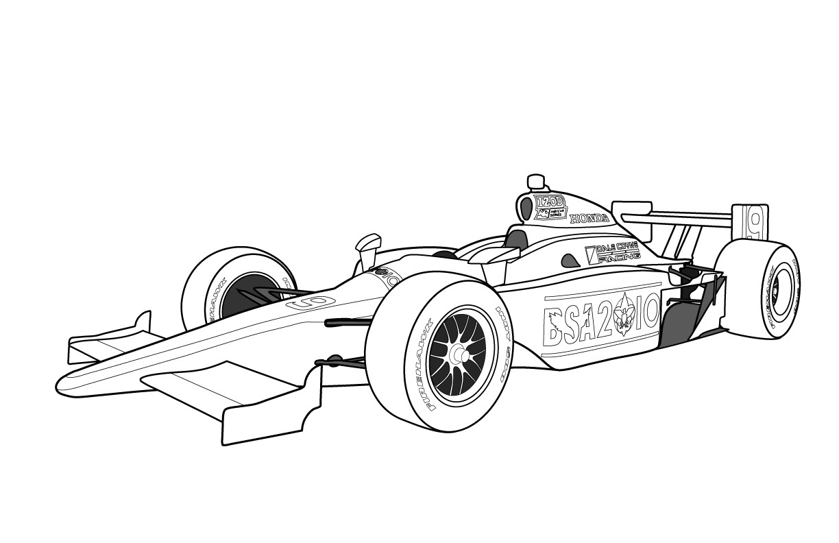 Kids Coloring Pages For Boys Cars
 Free Printable Race Car Coloring Pages For Kids