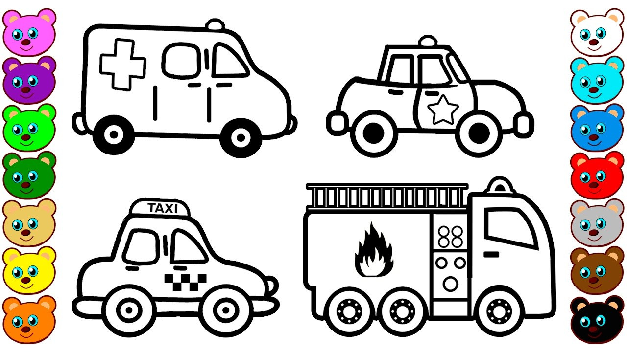 Kids Coloring Pages For Boys Cars
 City Vehicles & Cars Coloring Pages for Kids