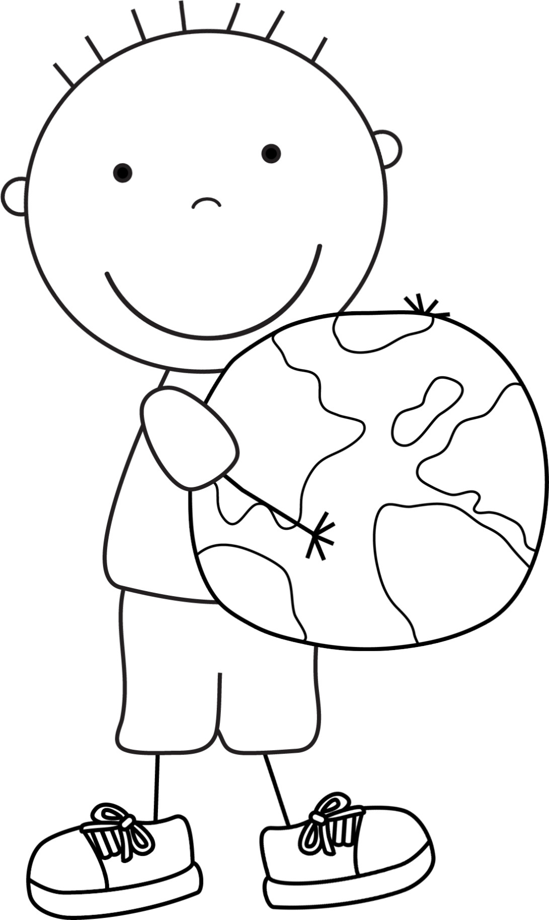Kids Coloring Pages Performing Arts Boys
 Color Pages for Kids Earth Day Boys