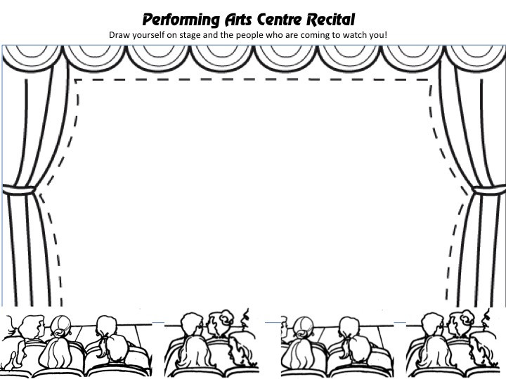 Kids Coloring Pages Performing Arts Boys
 Stage Coloring Page