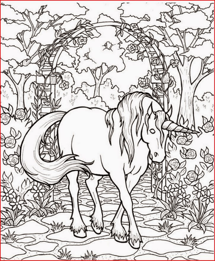 Kids Coloring Pages Unicorn
 Free Printable Fantasy Coloring Pages for Kids Best