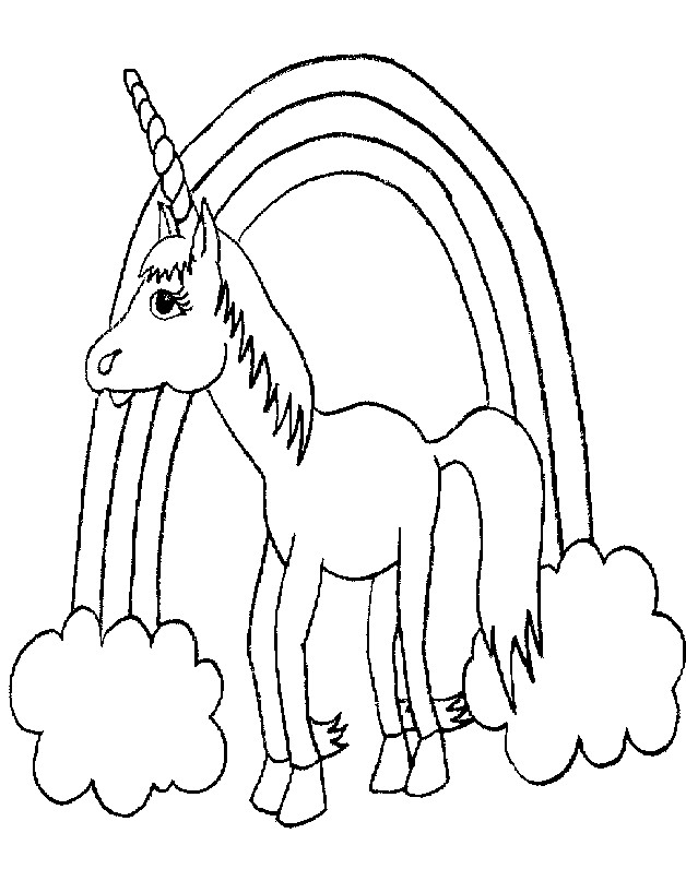 Kids Coloring Pages Unicorn
 Free Printable Unicorn Coloring Pages For Kids