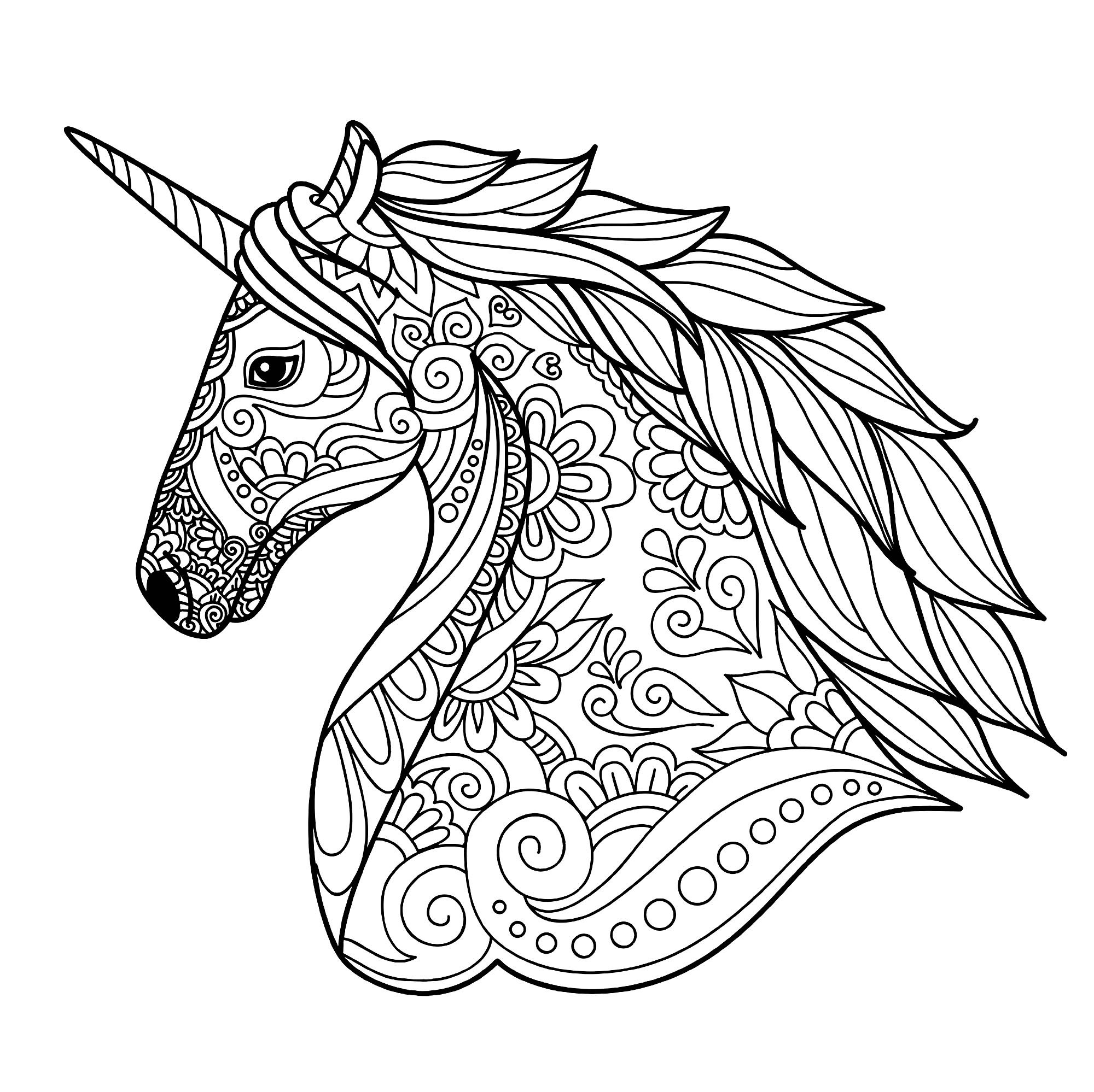 Kids Coloring Pages Unicorn
 Unicorns free to color for children Unicorns Kids