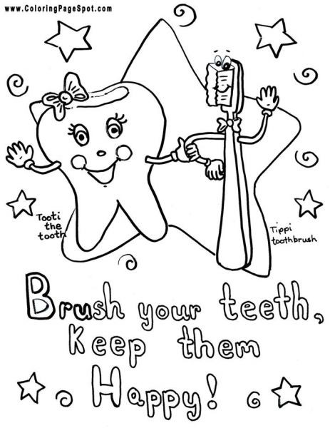 Kids Dental Coloring Pages
 teeth coloring pages