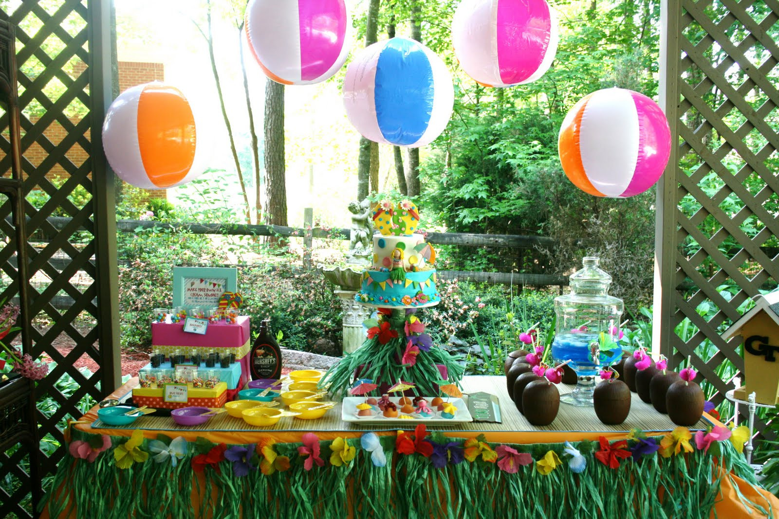 Kids Pool Party Ideas
 And Everything Sweet Bailey s Pool Party