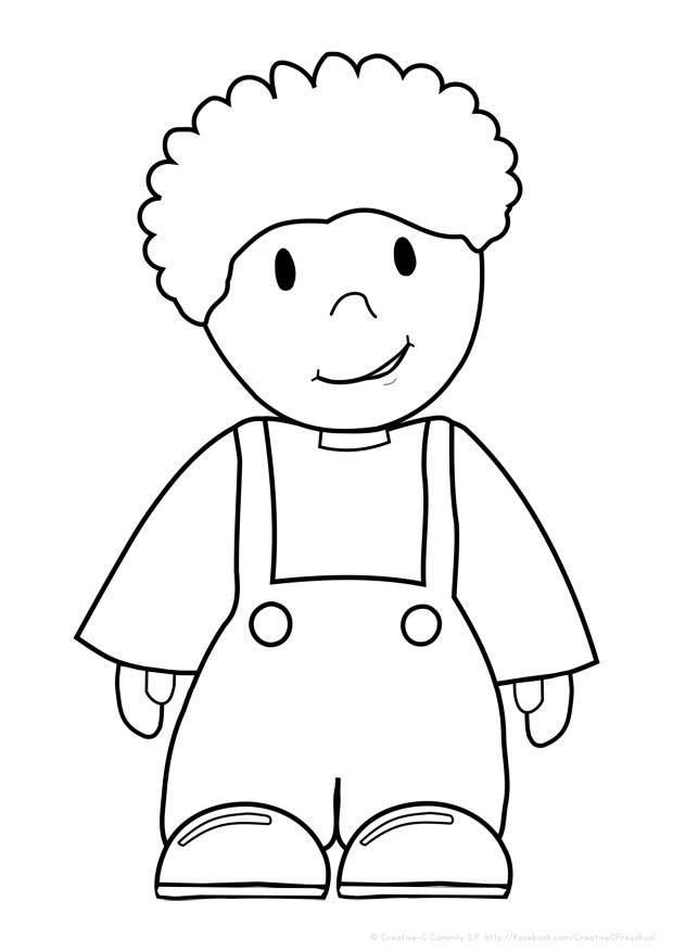 Kindergarten Coloring Pages For Boys
 Free coloring pages girls and boys perfect for My Body