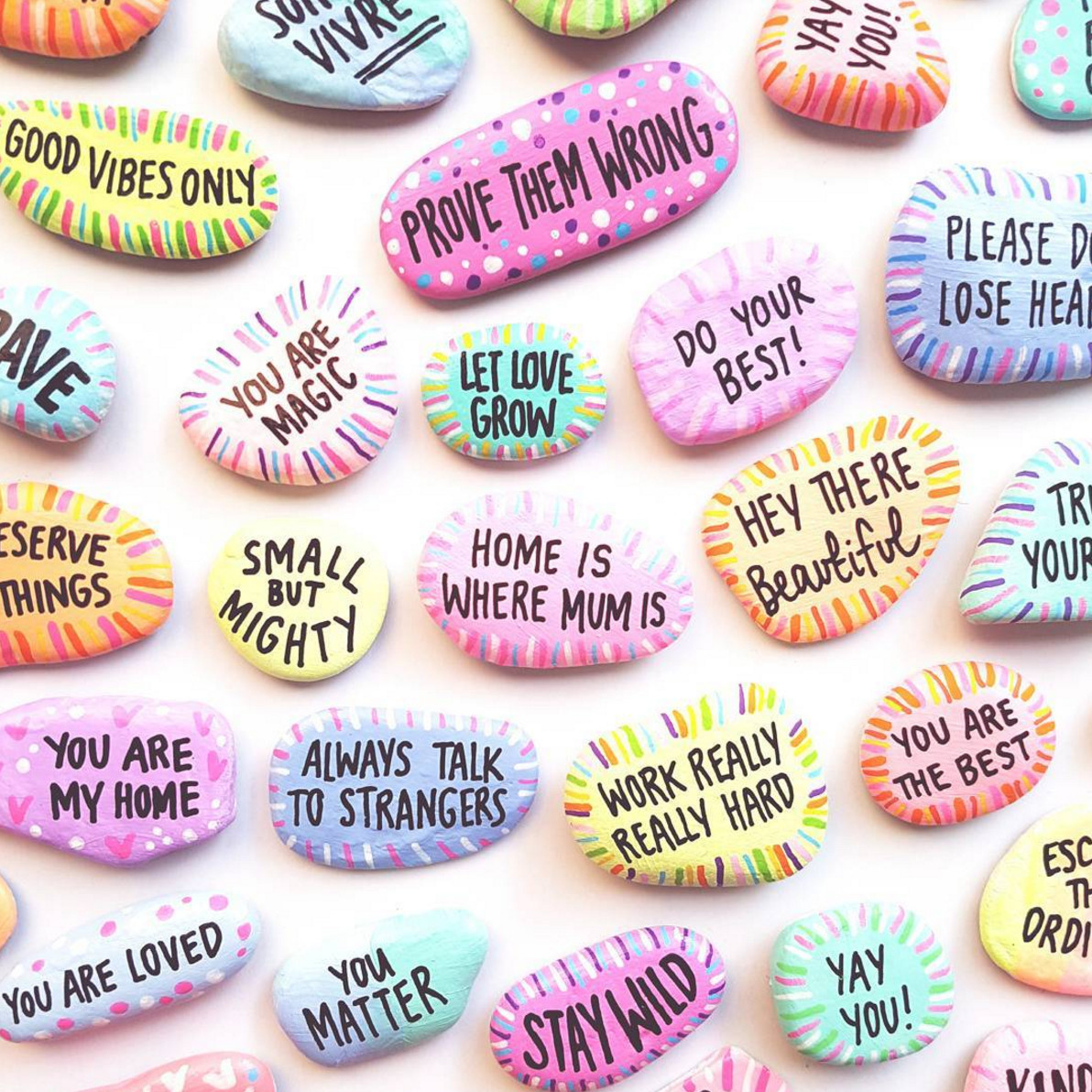 Kindness Rocks Quotes
 Let s Chat Papered Thoughts Rock Art