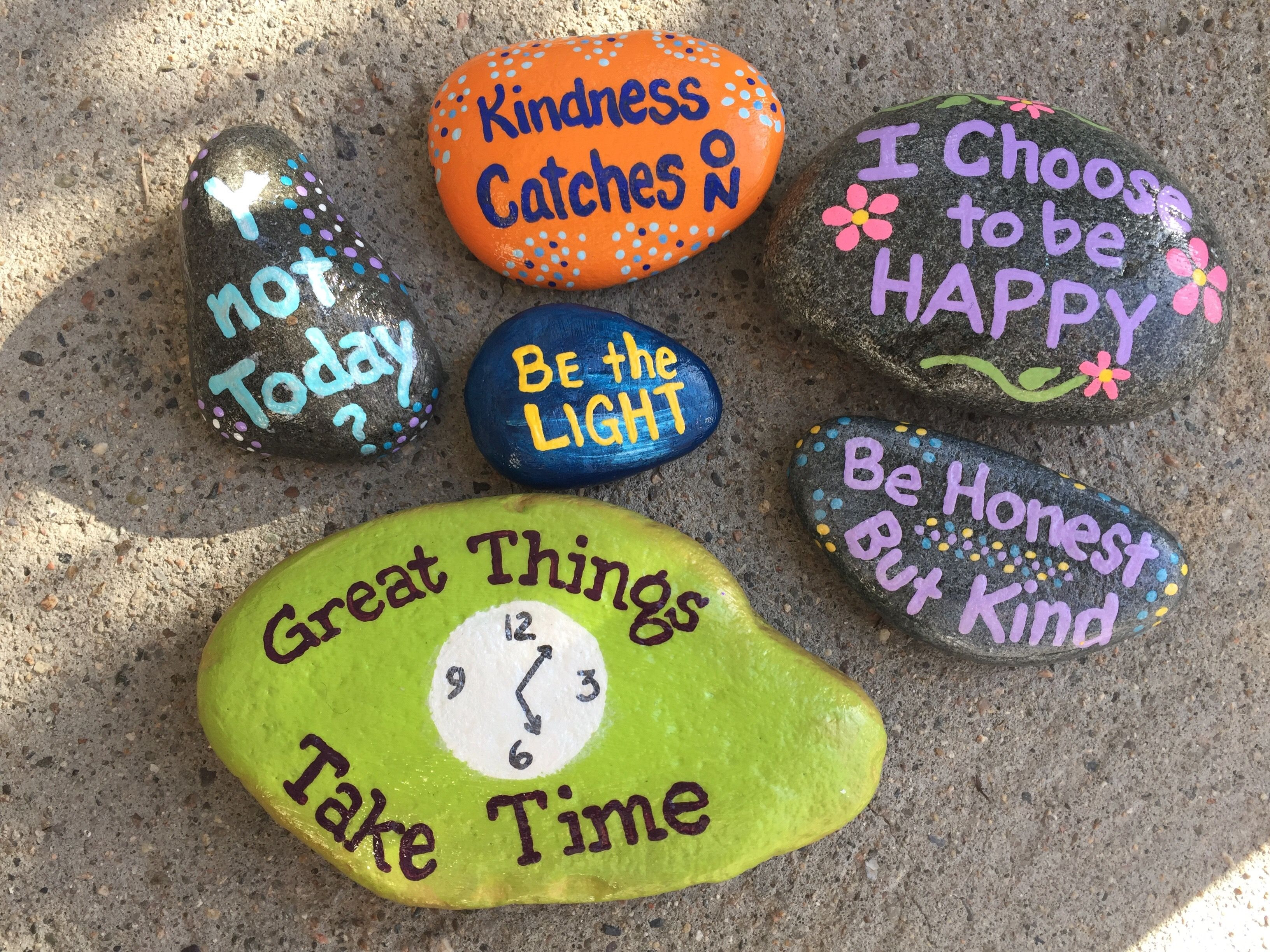 Kindness Rocks Quotes
 Hand painted rocks by Caroline The Kindness Rocks Project