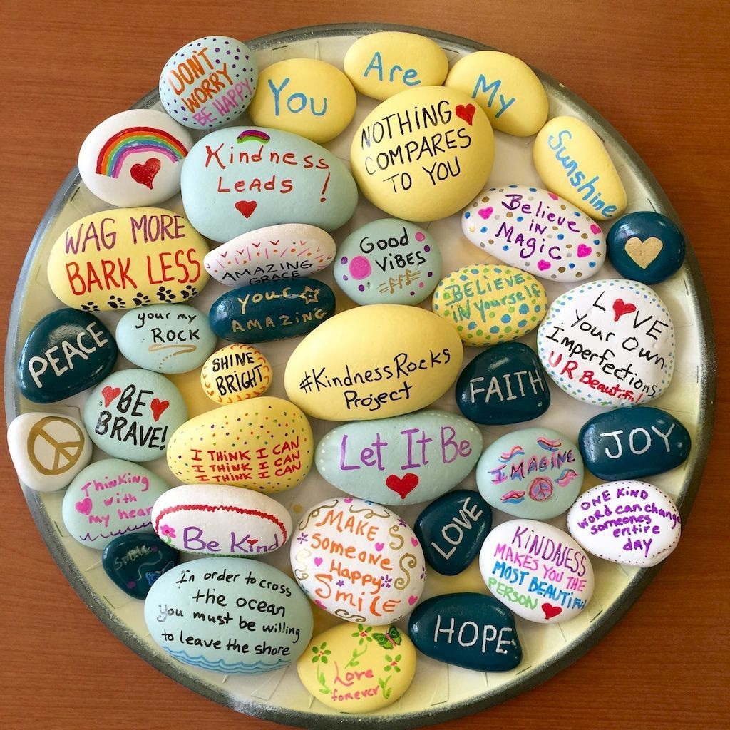 Kindness Rocks Quotes
 Pin by Angela M Phillips on Angela art rock therapy