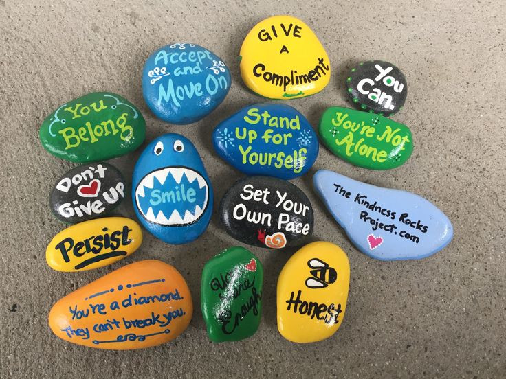 Kindness Rocks Quotes
 Hand painted rock by Caroline The Kindness Rocks Project
