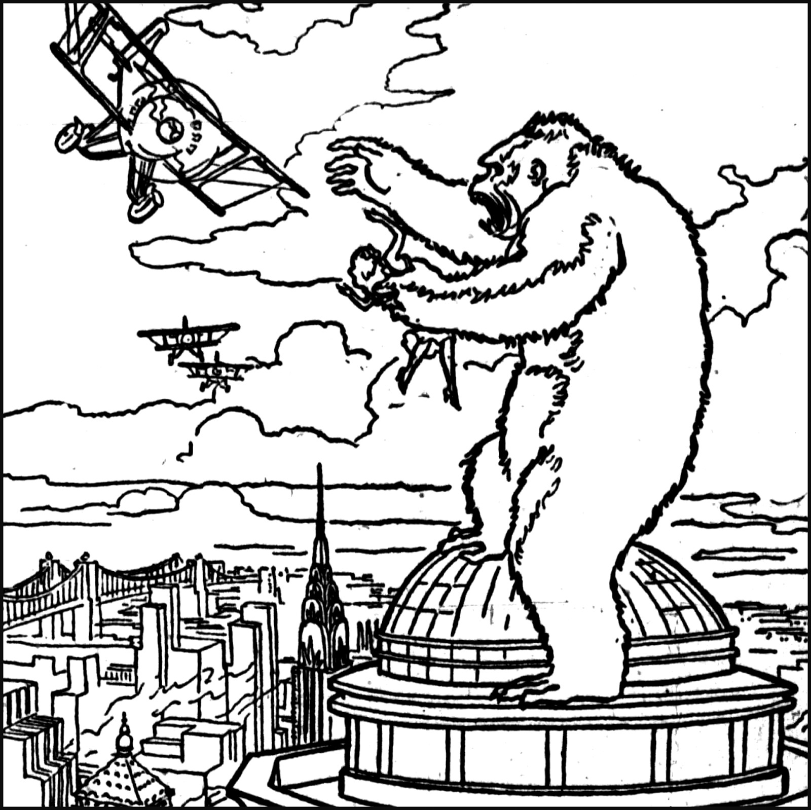 King Kong Coloring Pages
 The Collinsport Historical Society The Morgue KING KONG