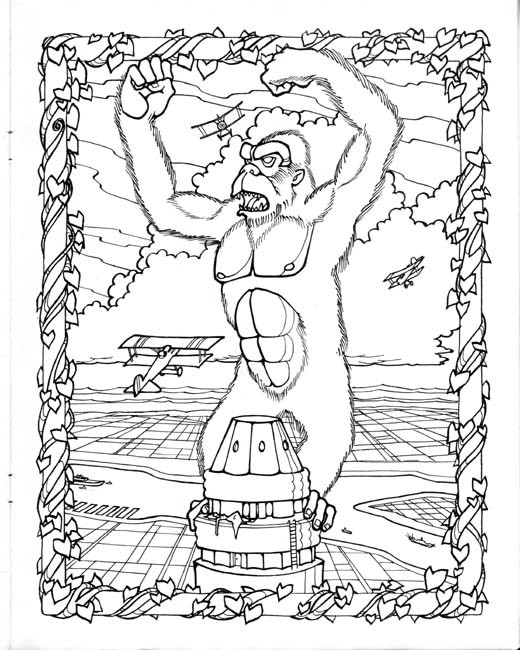 King Kong Coloring Pages
 Colors of a Monster Kid Monster Gallery Coloring Book