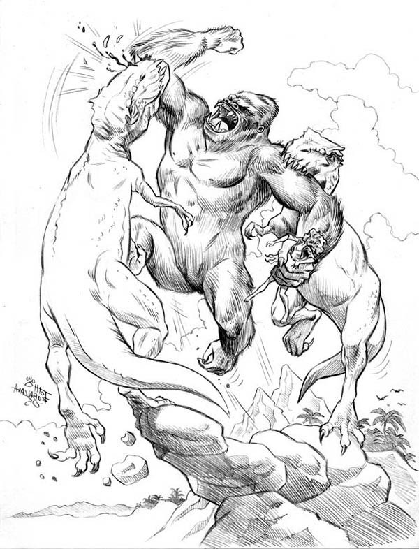 King Kong Coloring Pages
 King Kong Free Coloring Pages