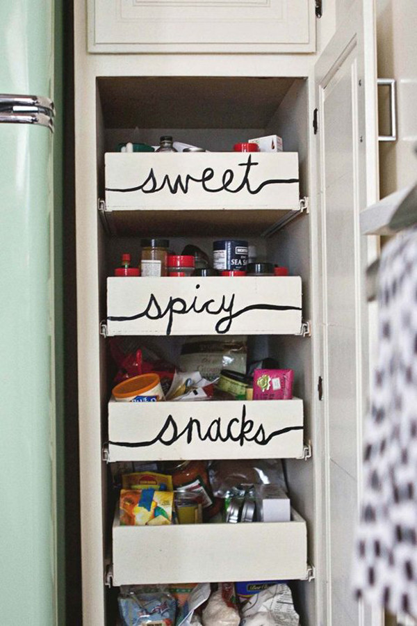 Kitchen Organization DIY
 diy kitchen storage ideas