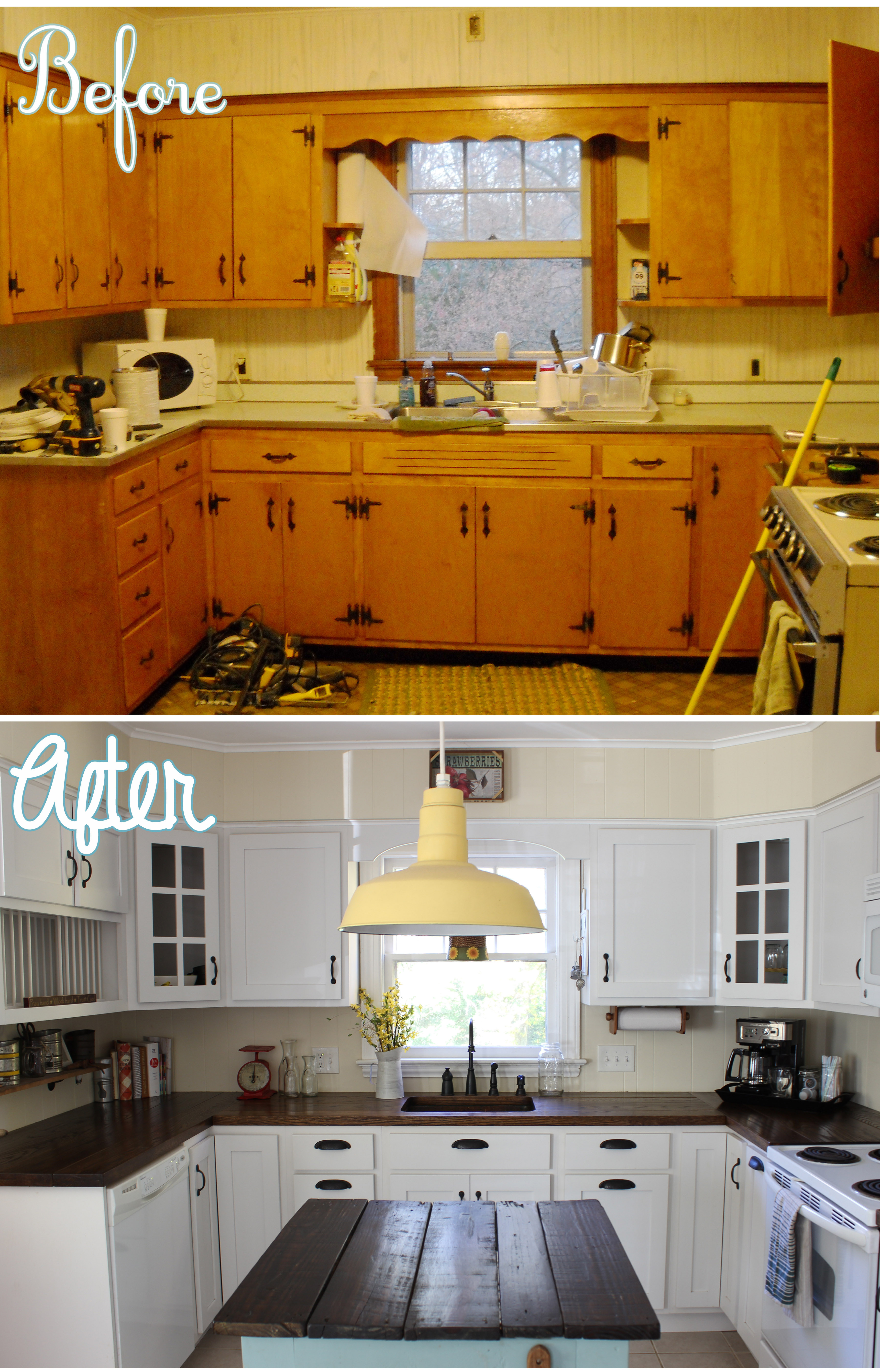 Kitchen Remodel Before And After
 Country Kitchen Renovation