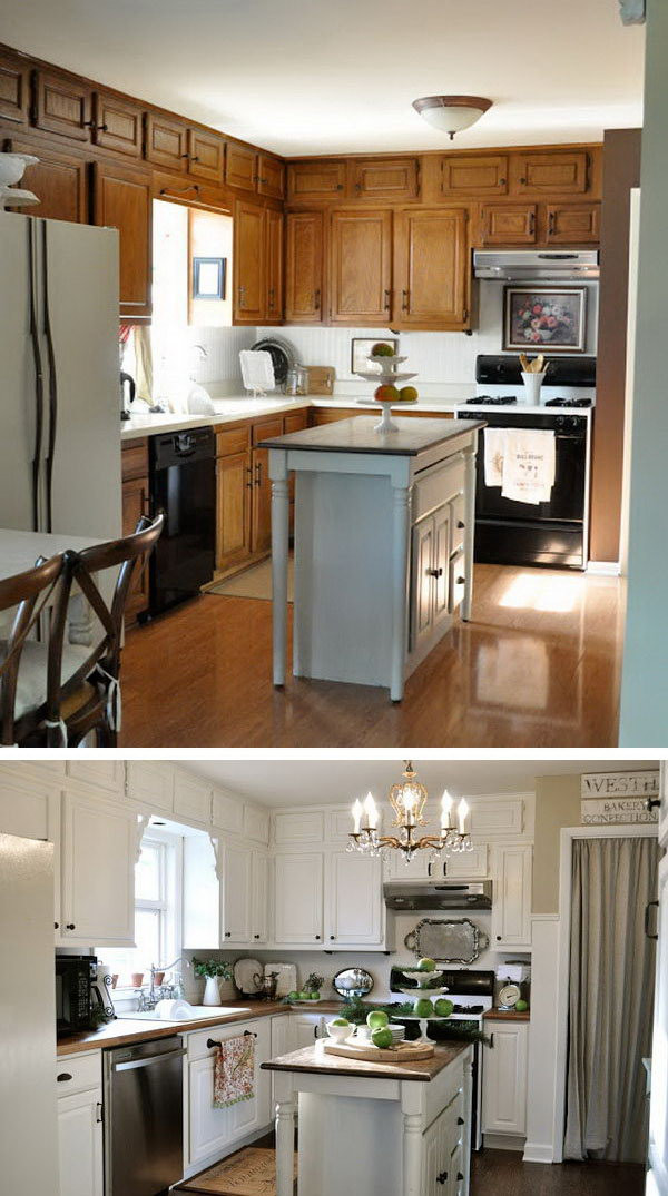 Kitchen Remodel Ideas Before And After
 Before and After 25 Bud Friendly Kitchen Makeover