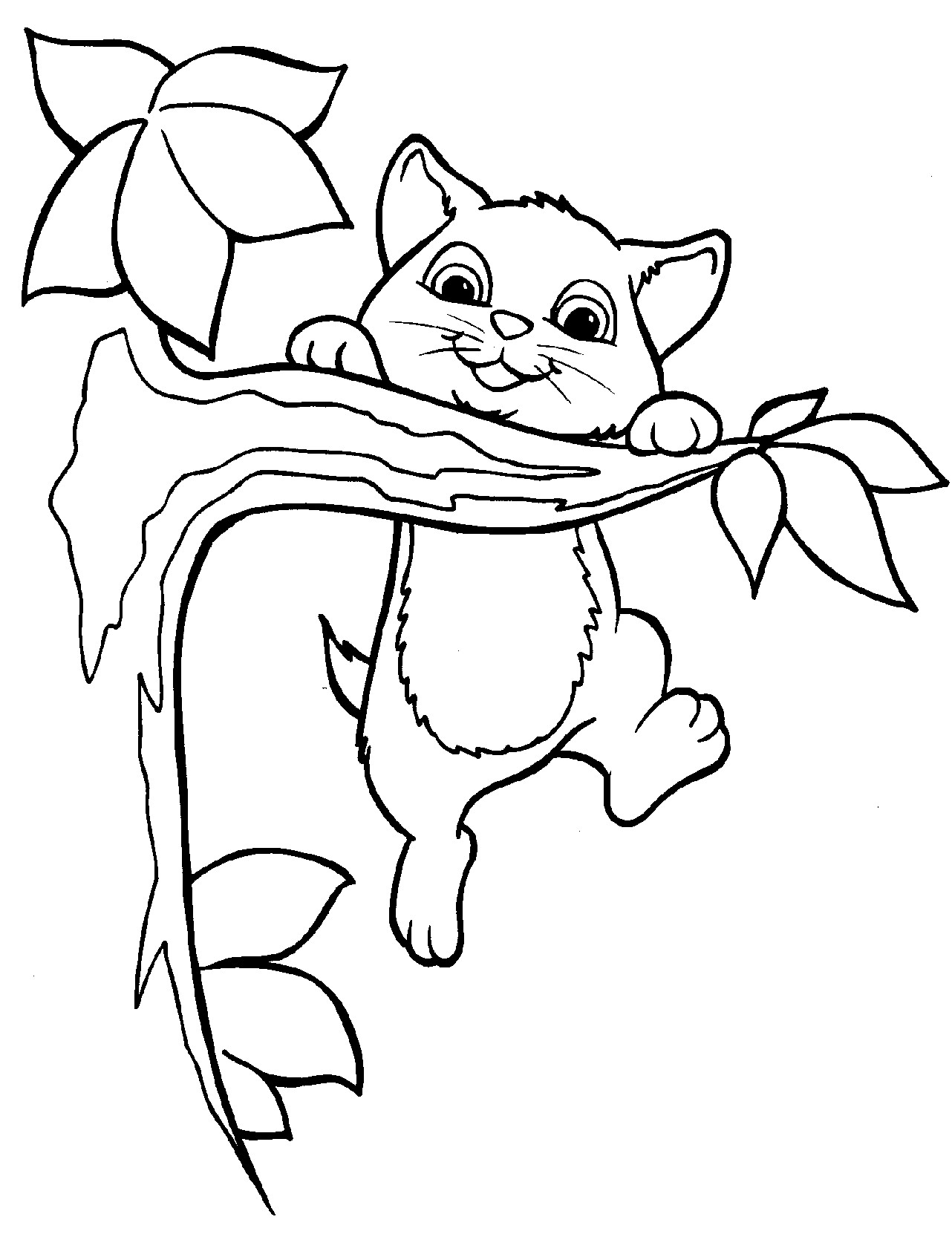 Kitten Printable Coloring Pages
 Free Printable Kitten Coloring Pages For Kids Best