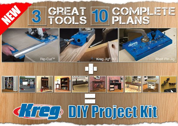 Kreg DIY Project Kit
 Introducing the all new DIY Project Kit – 3 must have