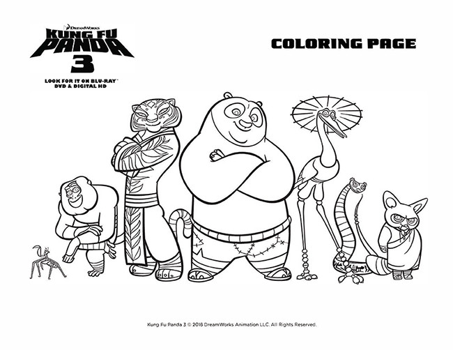 Kungfu Panda Coloring Pages
 Kung Fu Panda 3 Awesome Edition Coloring Pages Game Mom
