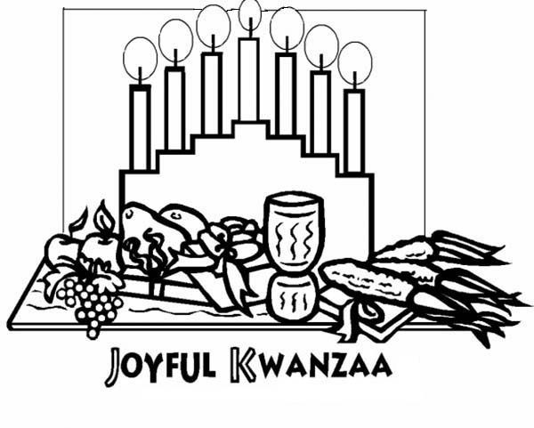 Kwanzaa Coloring Pages
 Feast clipart kwanzaa Pencil and in color feast clipart