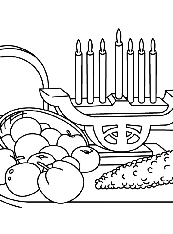 Kwanzaa Coloring Pages
 A Kwanzaa Feast Coloring Page