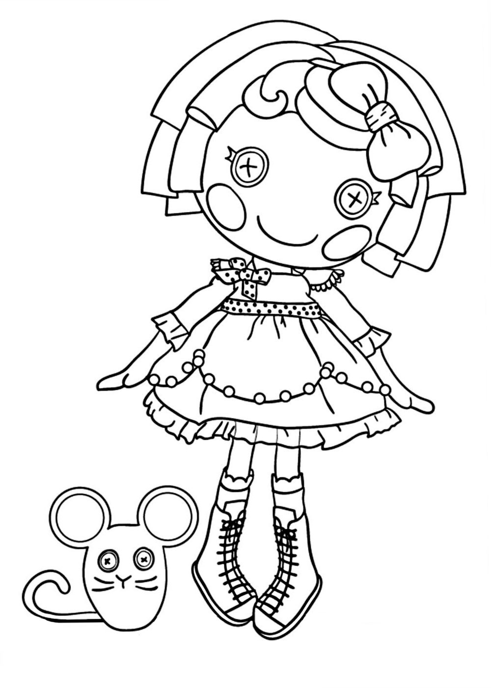 Lalaloopsy Girls Coloring Pages
 Lalaloopsy coloring pages for girls to print for free