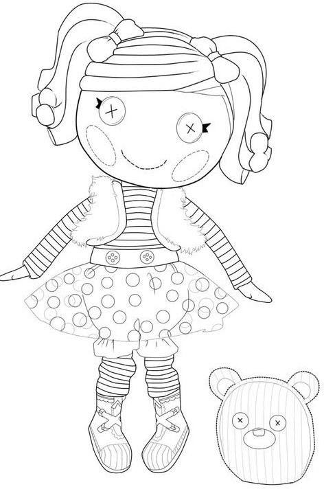 Lalaloopsy Girls Coloring Pages
 Kids n fun