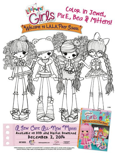 Lalaloopsy Girls Coloring Pages
 Free Printable Lalaloopsy Girls Coloring Page