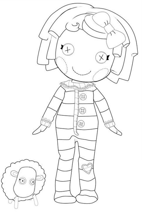 Lalaloopsy Girls Coloring Pages
 Lalaloopsy coloring pages for girls to print for free