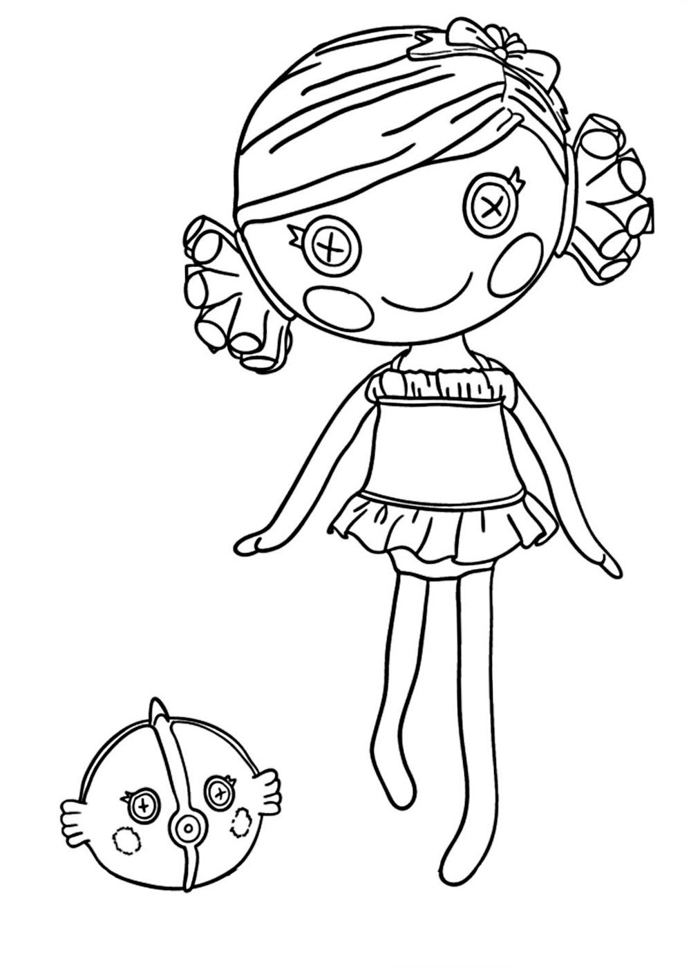 Lalaloopsy Girls Coloring Pages
 Lalaloopsy coloring pages for girls to print for free