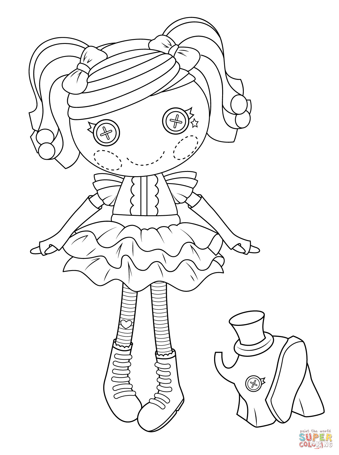 Lalaloopsy Girls Coloring Pages
 Lalaloopsy Peanut Big Top coloring page