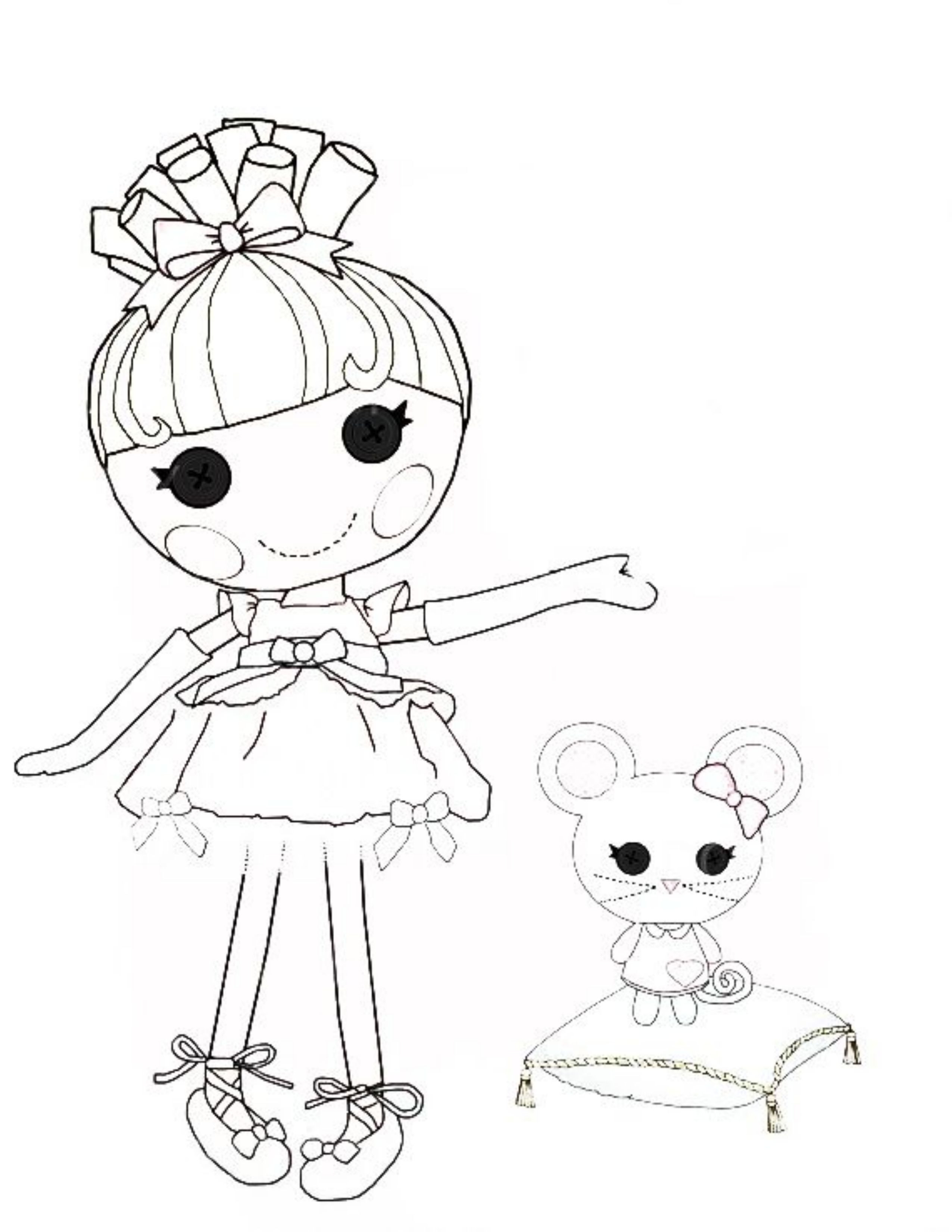 Lalaloopsy Girls Coloring Pages
 Lalaloopsy Coloring Pages line Coloring Home