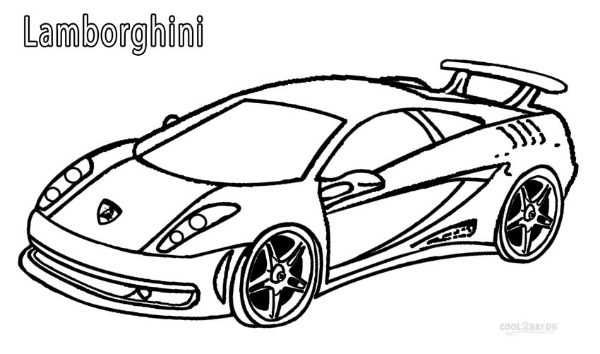 Lamborghini Free Coloring Pages For Boys
 Printable Lamborghini Coloring Pages For Kids
