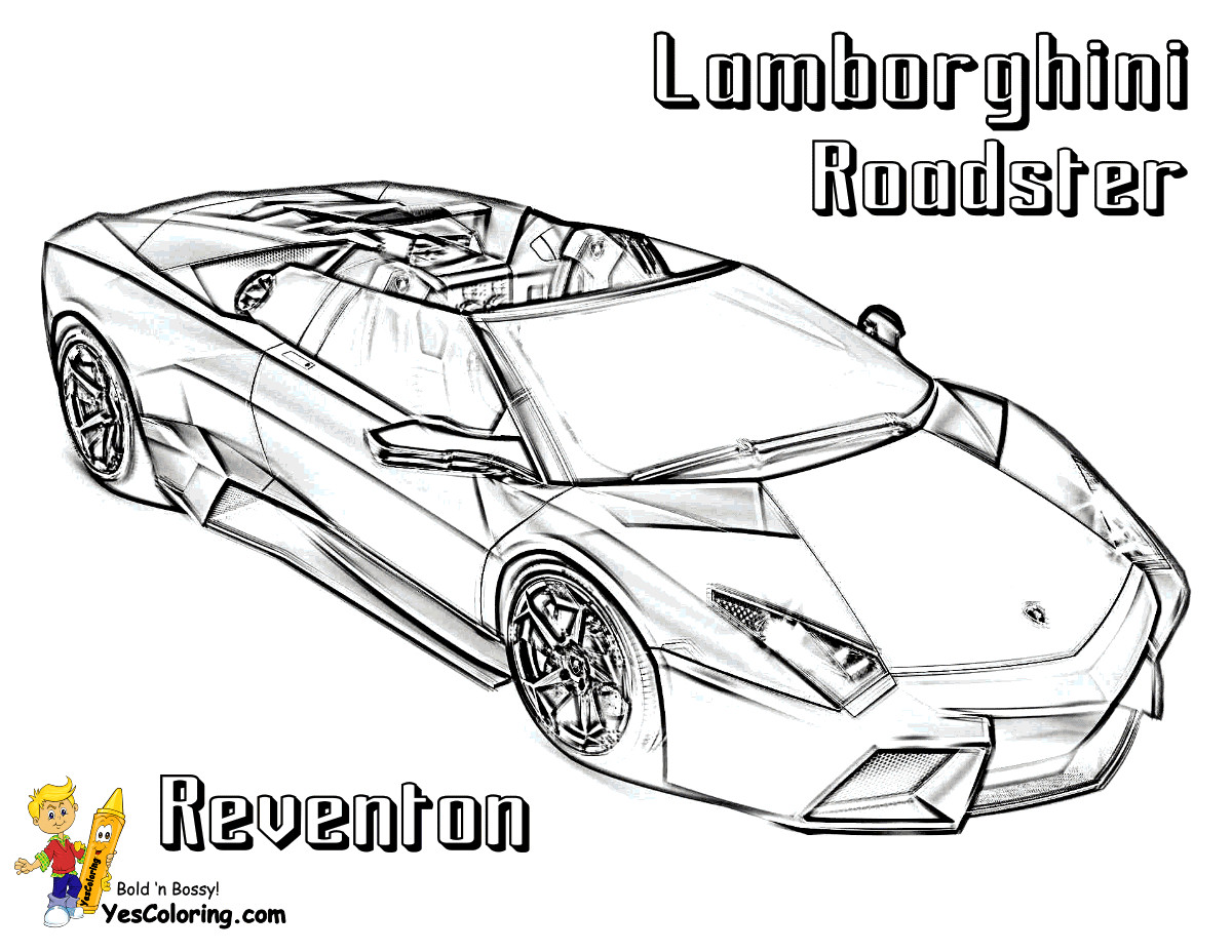 Lamborghini Free Coloring Pages For Boys
 RuggedLamborghini Coloring Pages Cars
