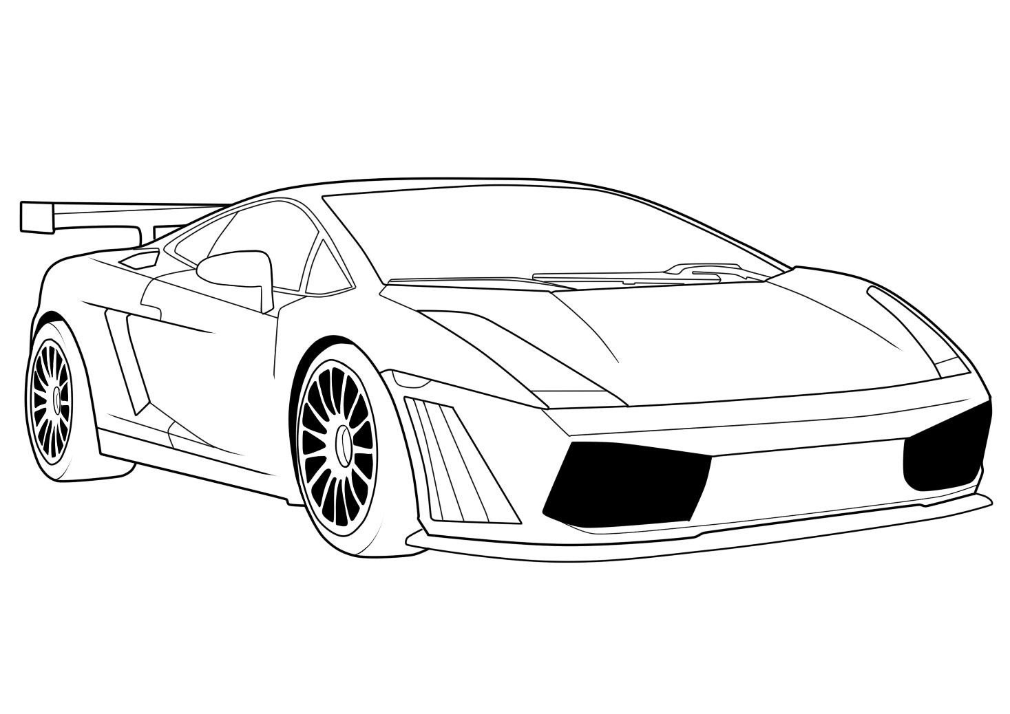 Lamborghini Free Coloring Pages For Boys
 Free Printable Lamborghini Coloring Pages For Kids