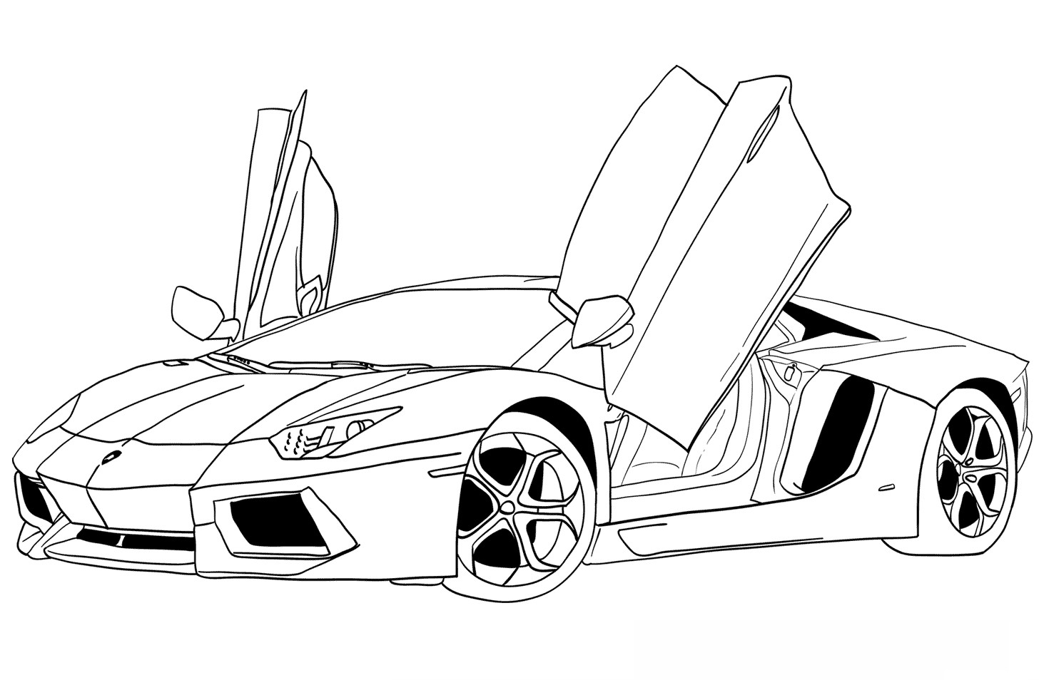 Lamborghini Free Coloring Pages For Boys
 lamborghini coloring pages 01