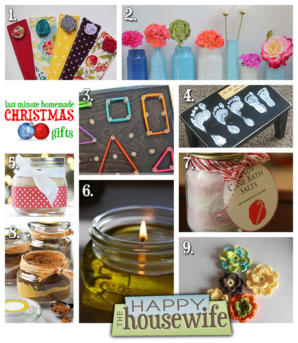 Last Minute DIY Christmas Gifts
 Last Minute Homemade Christmas Gifts The Happy Housewife