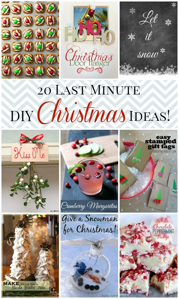 Last Minute DIY Christmas Gifts
 20 Last Minute Christmas Ideas