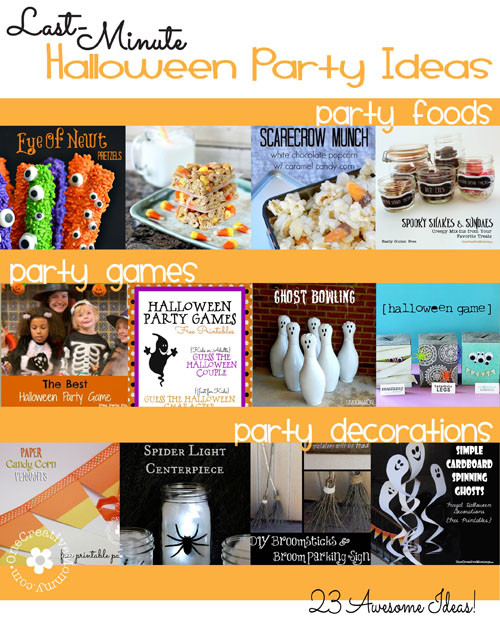 Last Minute Halloween Party Ideas
 Last Minute Halloween Party Ideas onecreativemommy