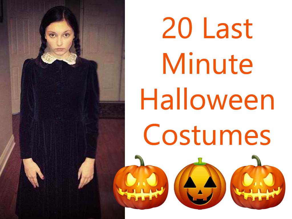 Last Minute Halloween Party Ideas
 20 Crazy and Funny Last Minute Halloween Costumes For Your