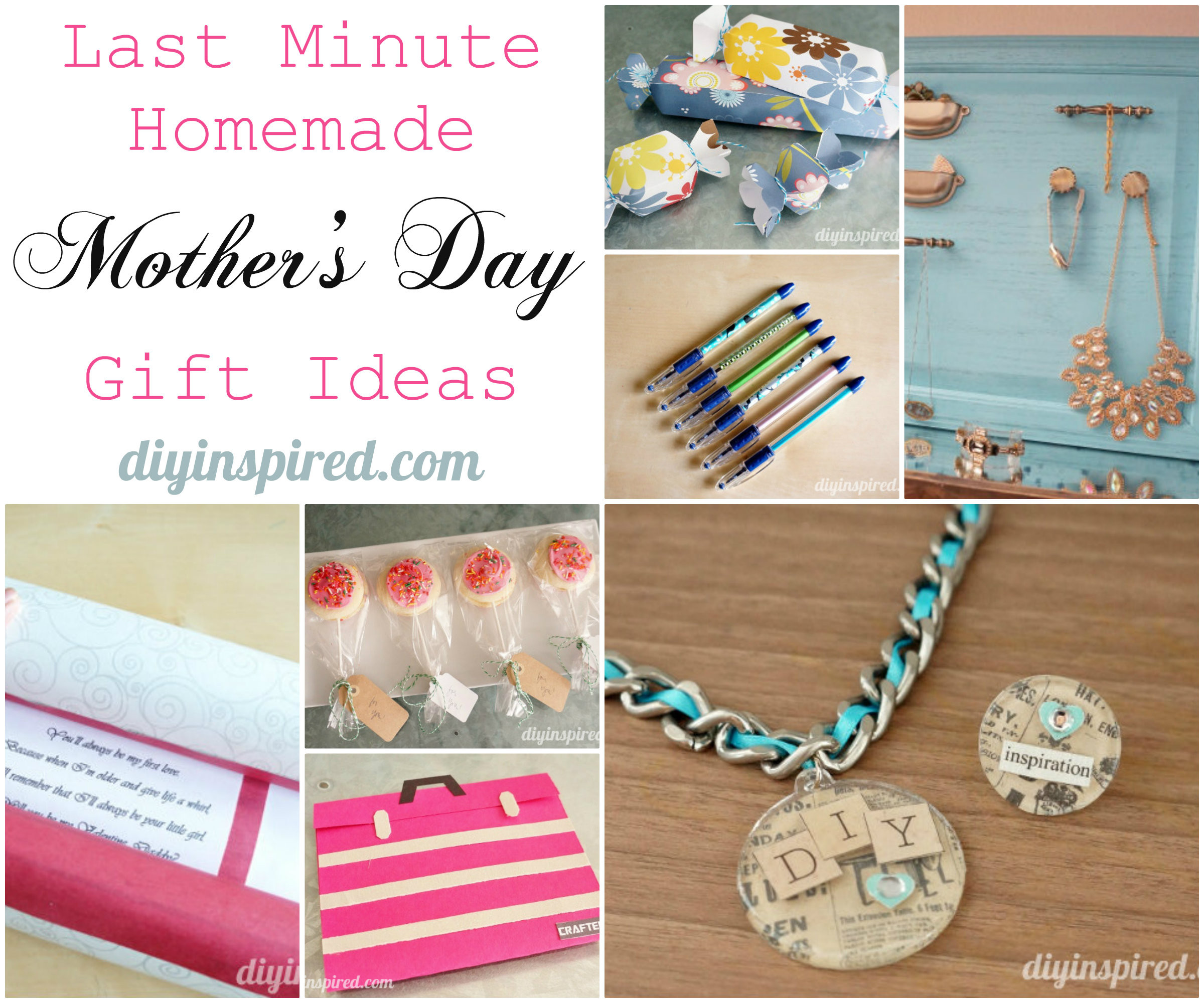 Last Minute Mothers Day Gift Ideas
 Last Minute Homemade Mother’s Day Gift Ideas DIY Inspired