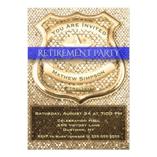 Law Enforcement Retirement Party Ideas
 25 unique Police retirement party ideas on Pinterest