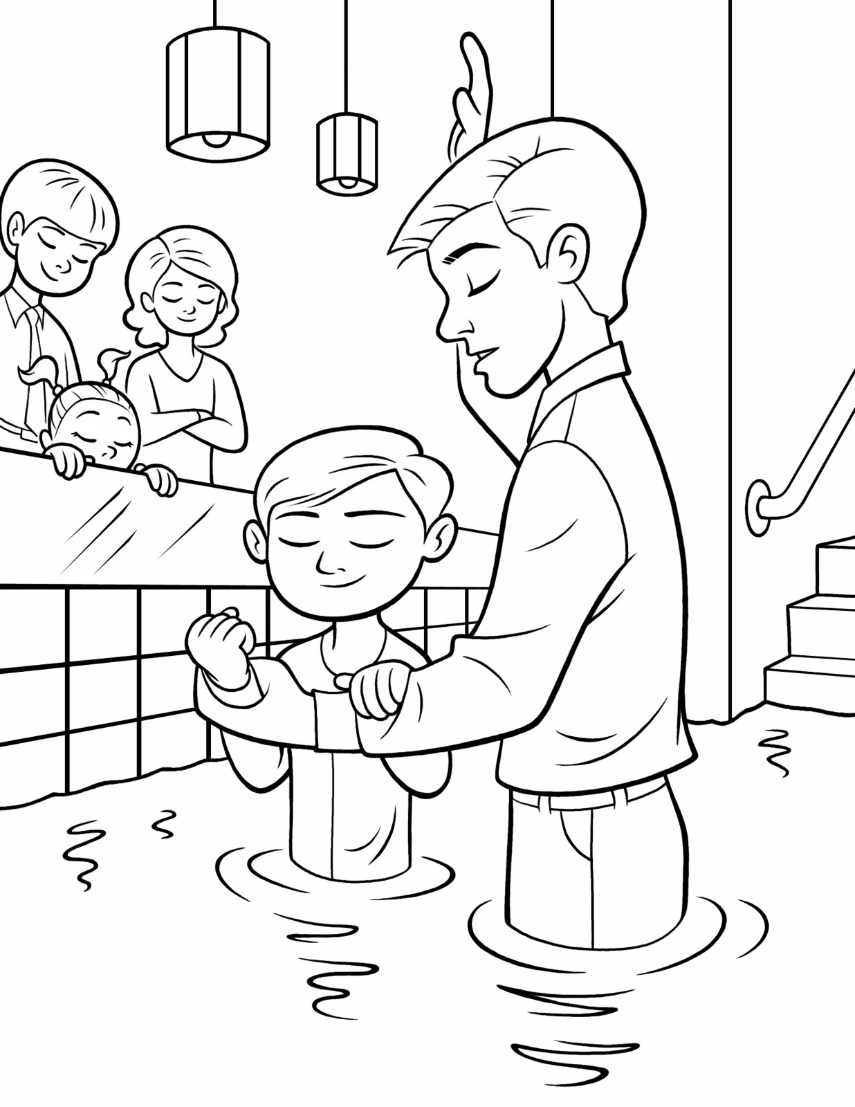 Lds Printable Coloring Pages Boys Confirmation
 Baptism
