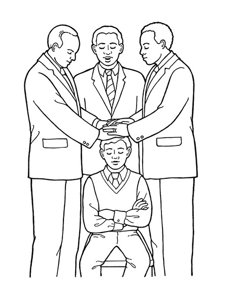 Lds Printable Coloring Pages Boys Confirmation
 5th Article of Faith—Hands