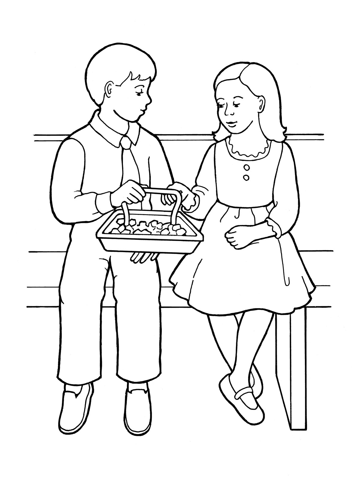 Lds Printable Coloring Pages Boys Confirmation
 Children Partaking of Sacrament Bread