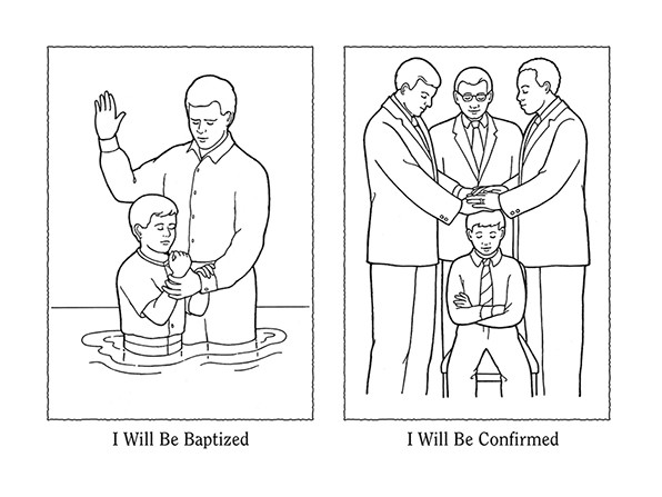 Lds Printable Coloring Pages Boys Confirmation
 Nursery Manual Page 111 I Will Be Baptized and Confirmed