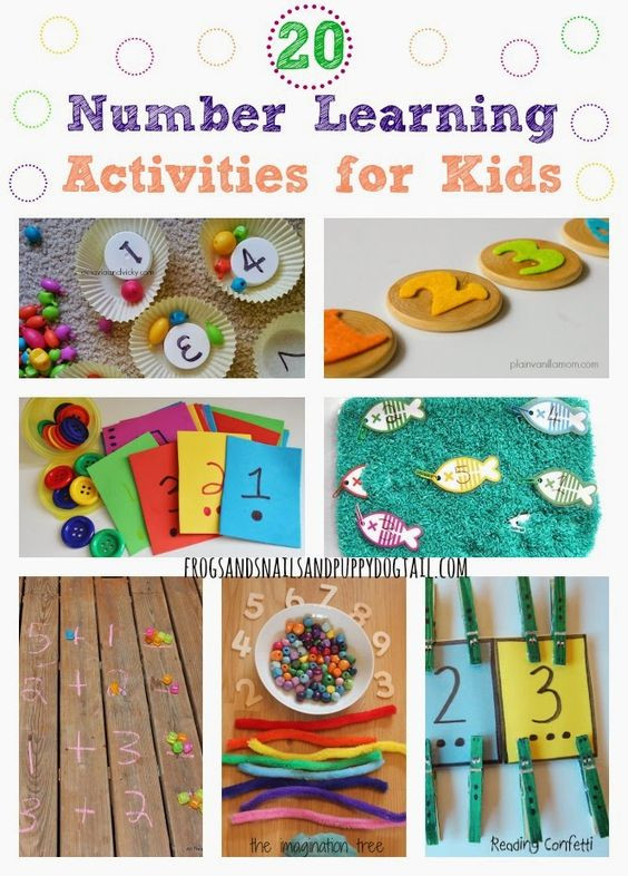 Learning Crafts For Toddlers
 20 Number Learning Activities for Kids