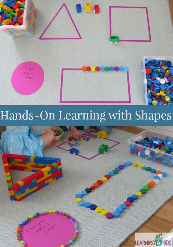 Learning Crafts For Toddlers
 Hands Learning Shapes Activities
